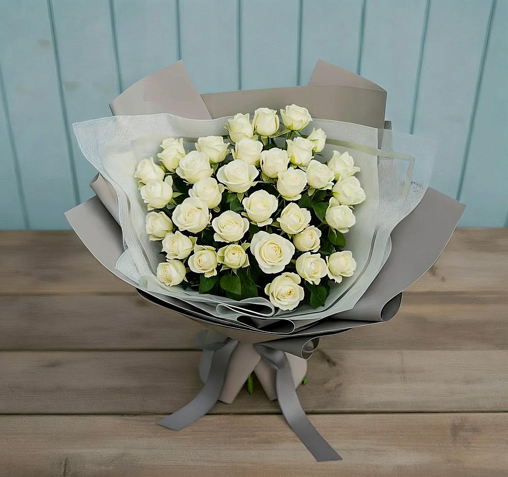 Букет Белоснежная нежность в Поселок Ремзавода