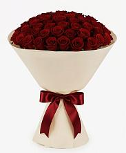 Букет 101 Бордовая роза Блэк Бакарра в Поселок Ремзавода