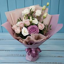 Букет цветов из:  Розы и Лизиантусы в Поселок Ремзавода