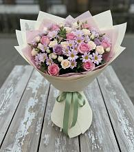 Букет цветов из:  Розы и Хризантемы #REPLACE_PRED# Поселок Ремзавода