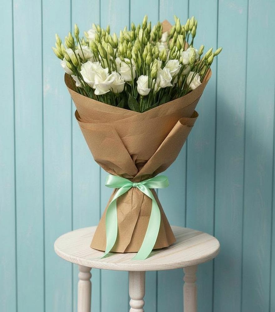 Букет цветов из: Лизиантусы в Поселок Ремзавода