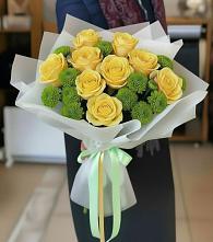 Букет цветов из:  Хризантемы и Розы #REPLACE_PRED# Поселок Ремзавода