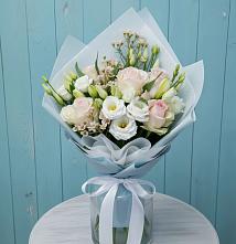 Букет цветов из:  Розы и Лизиантусы #REPLACE_PRED# Поселок Ремзавода
