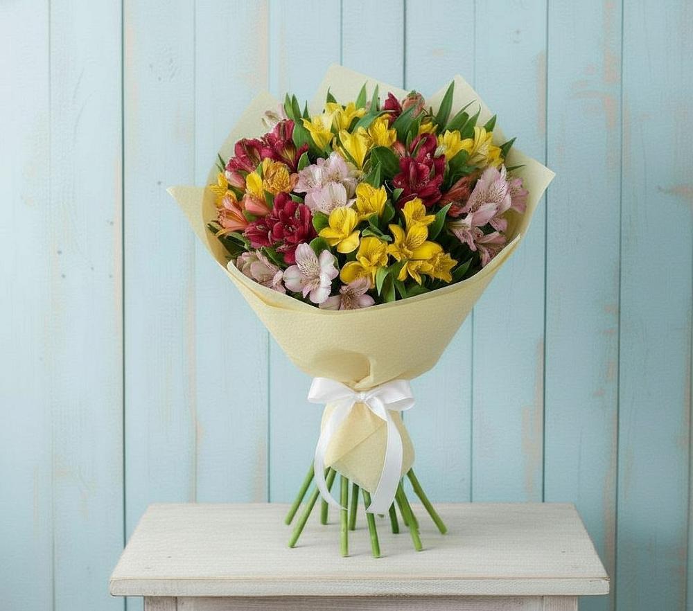 Букет цветов из: Альстромерии в Поселок Ремзавода