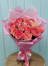 Букет 15 Розовых роз Равель #REPLACE_PRED# Поселок Ремзавода
